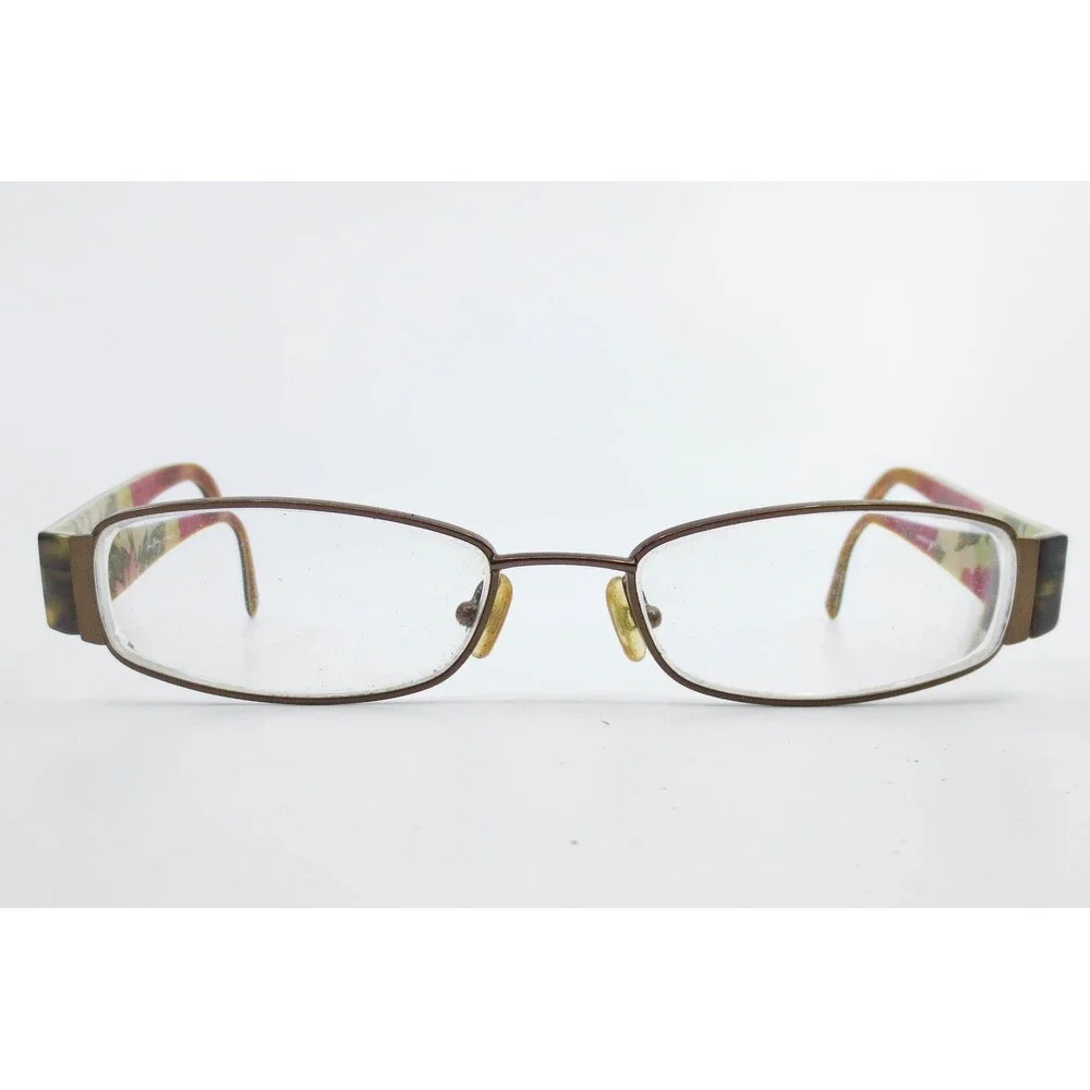 Vera Bradley Meghan Eyeglasses Bronze Tortoise Hello Dahlia Floral 52-17-140 HOD